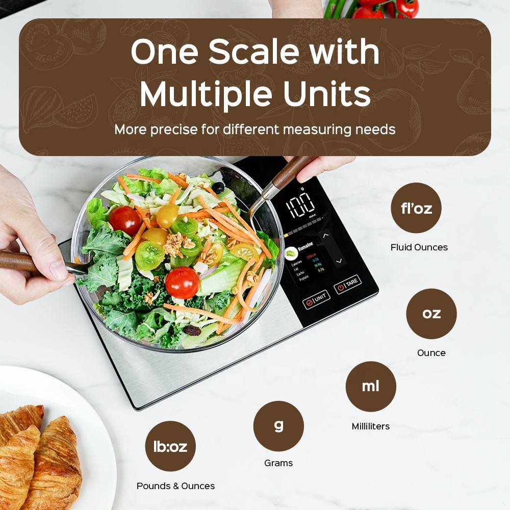 Smart Kitchen Scale (Bluetooth App Compatible)