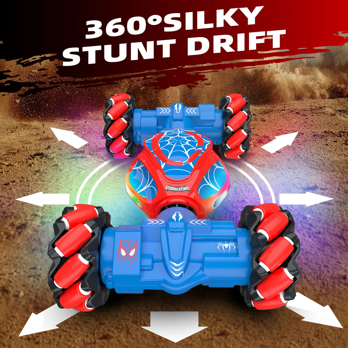 Hand Controlled RC Stunt Car for Kids