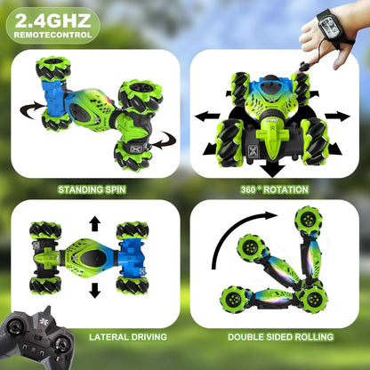 Hand Controlled RC Stunt Car for Kids