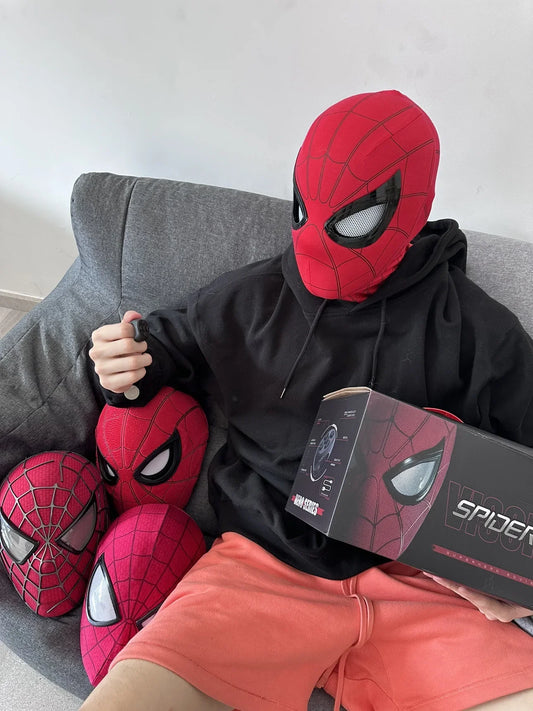Remote Control Spider-Man Mask With Moving LED Eyes