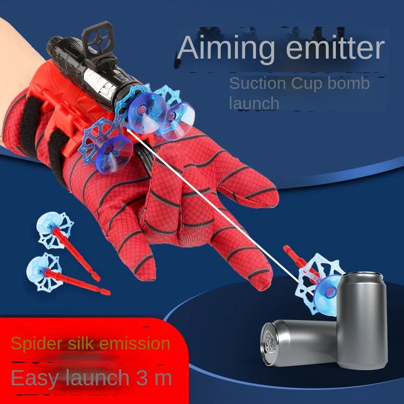 Spider Web Launcher Glove Set with Action Figure